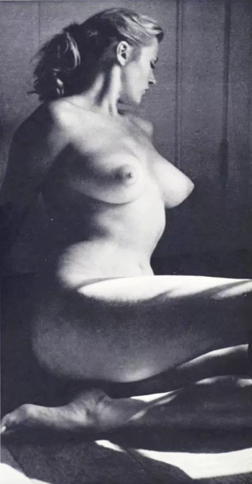 Anita Ekberg posing for sculptor Sepy Dobronyi (1956) by BurntLockRebuke