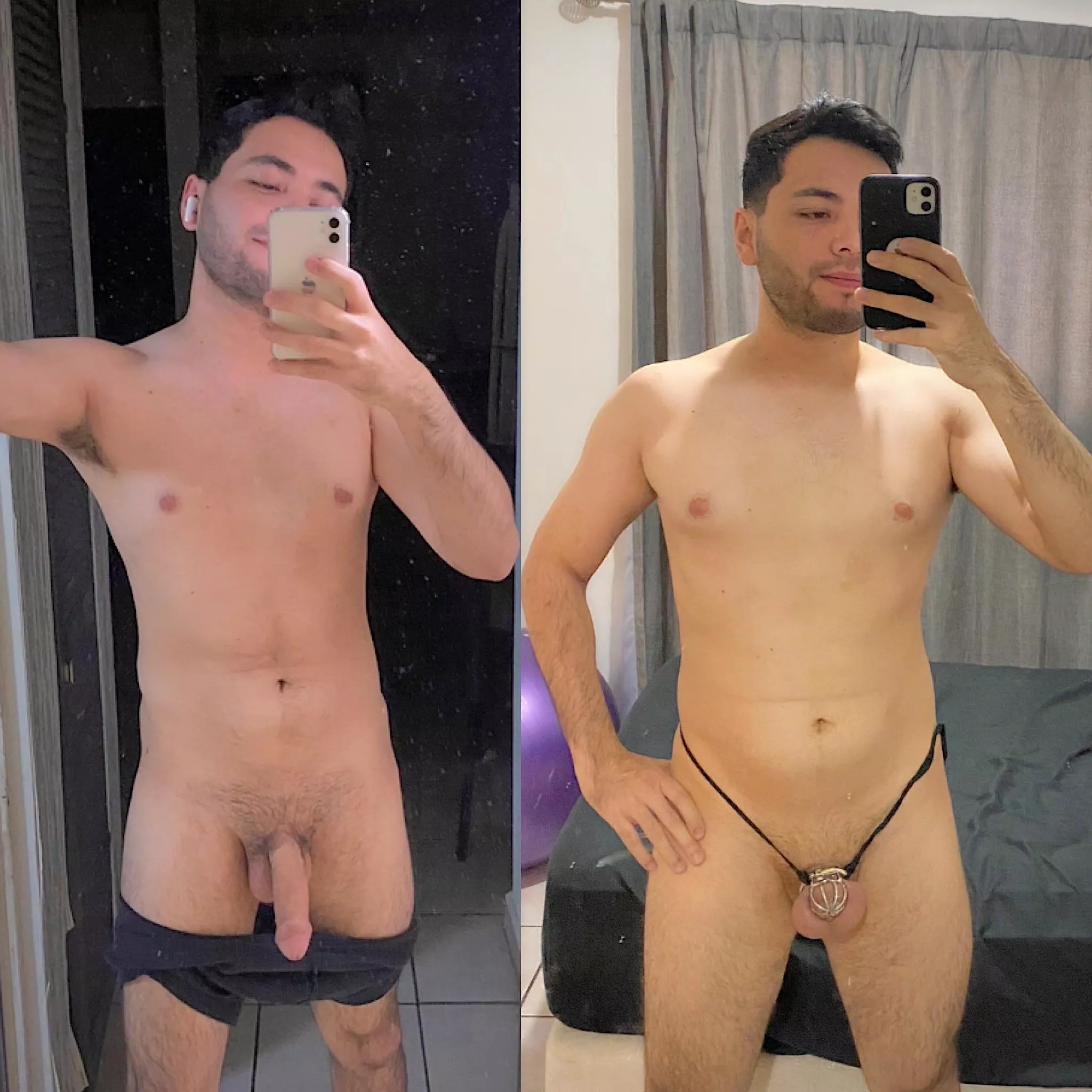 Before and after chastity posted by secodude