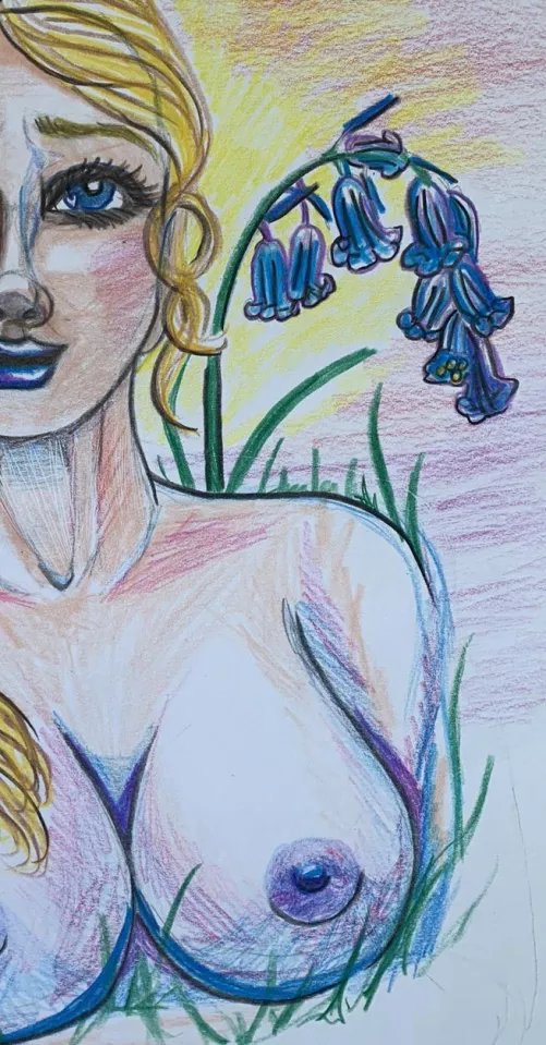 Blue bells. Colored Pencil. By Me by PulpdanceMuse