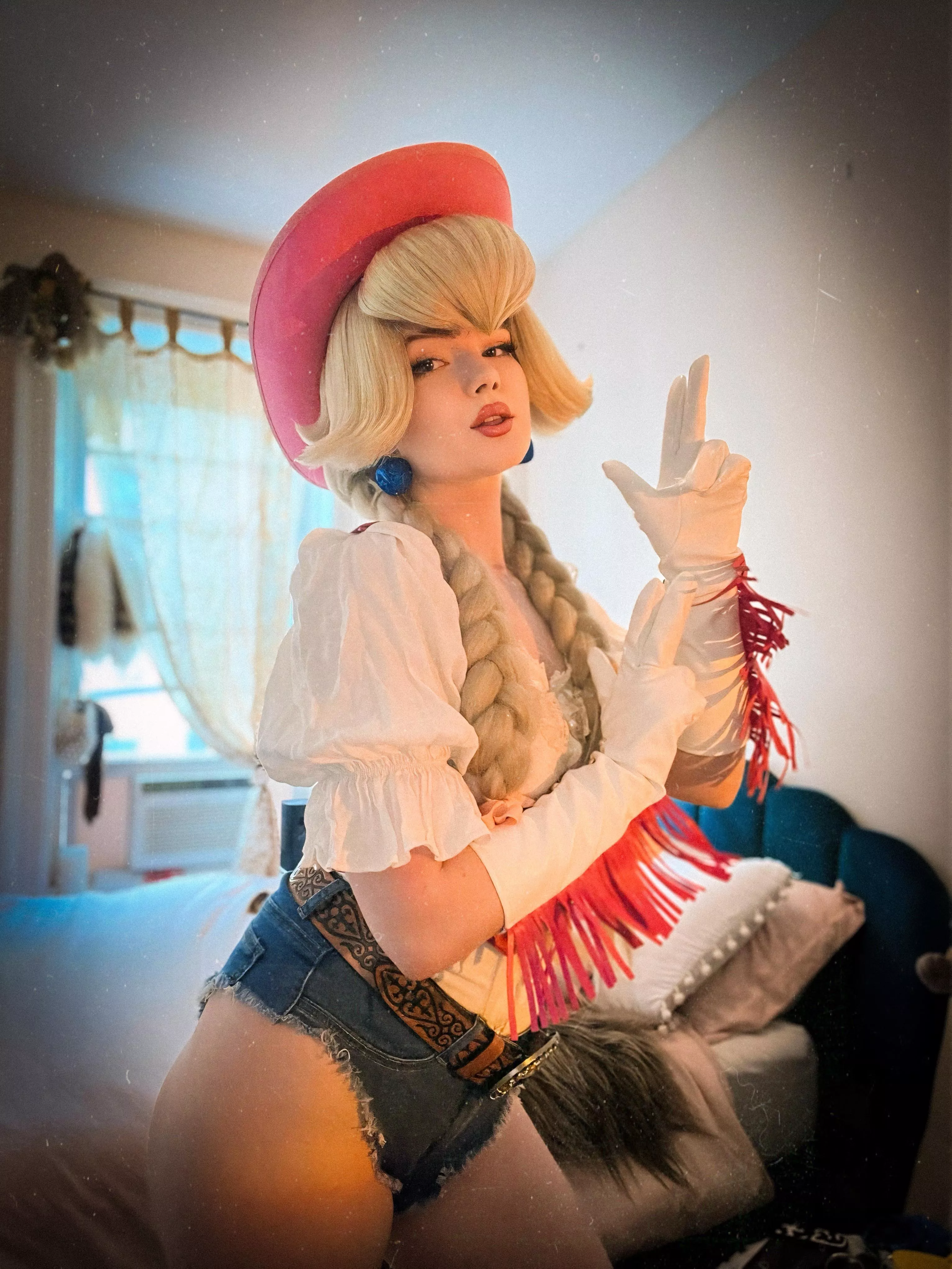 Cowgirl Princess Peach by Toodle Lou  posted by toodlelouuu