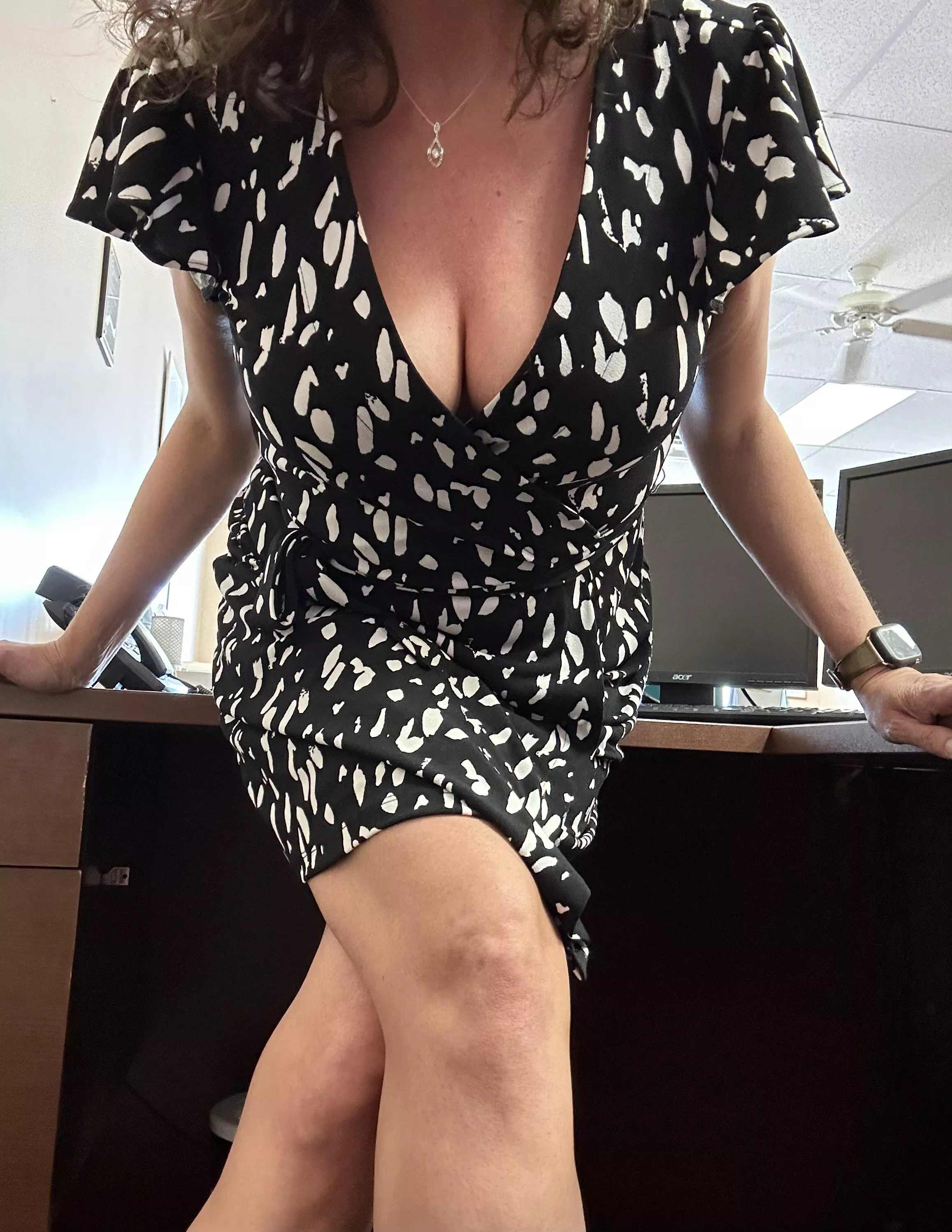 Desk cleavage? posted by Yespleeease1