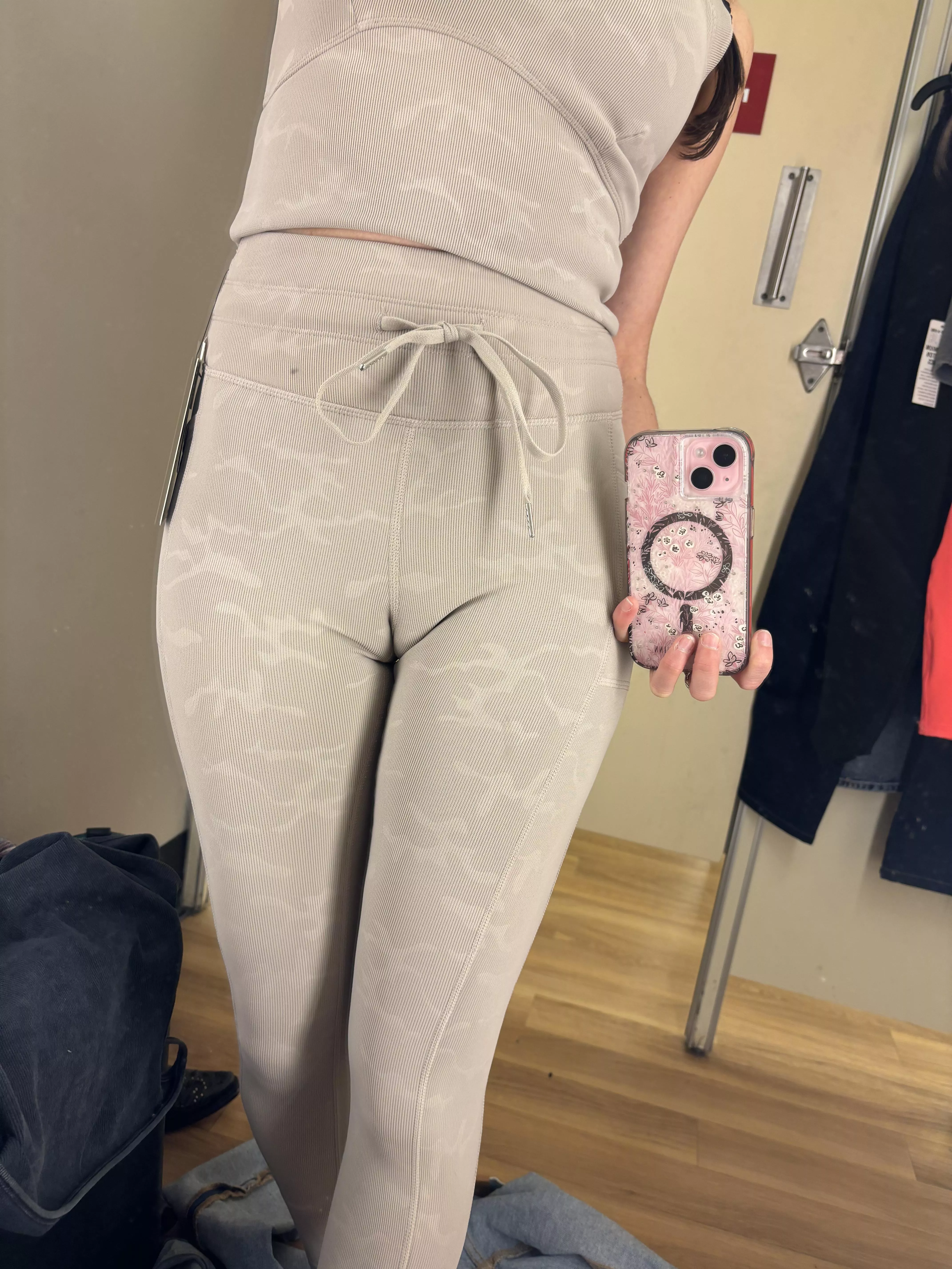 Dressing room thoughts…Is there such a thing as too much camel toe? posted by Knotsandboots