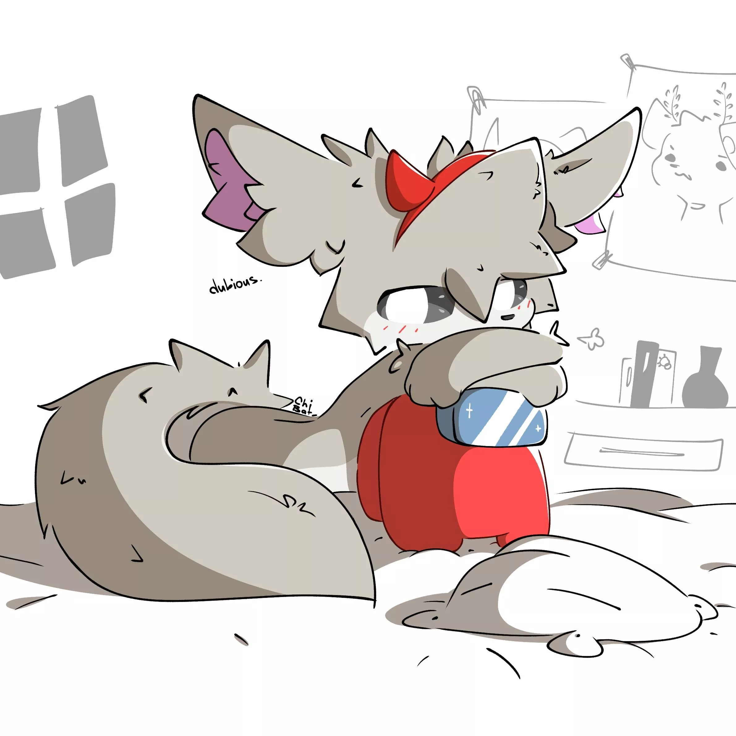 Dubious individual (art by me @ChiBat_) on twitter posted by Redscope3000