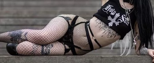fishnets stay on always  posted by freakonaleash47