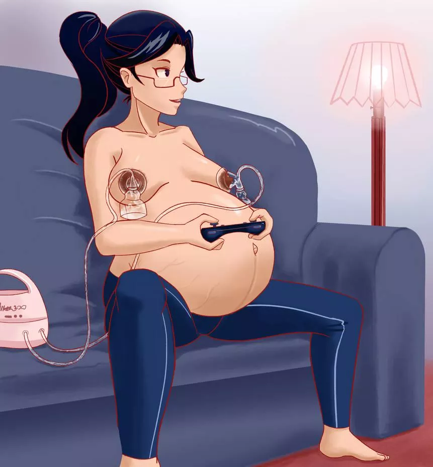 Gamer Girl Milk (Preggo Steggo) by HeavyLancerthe8th