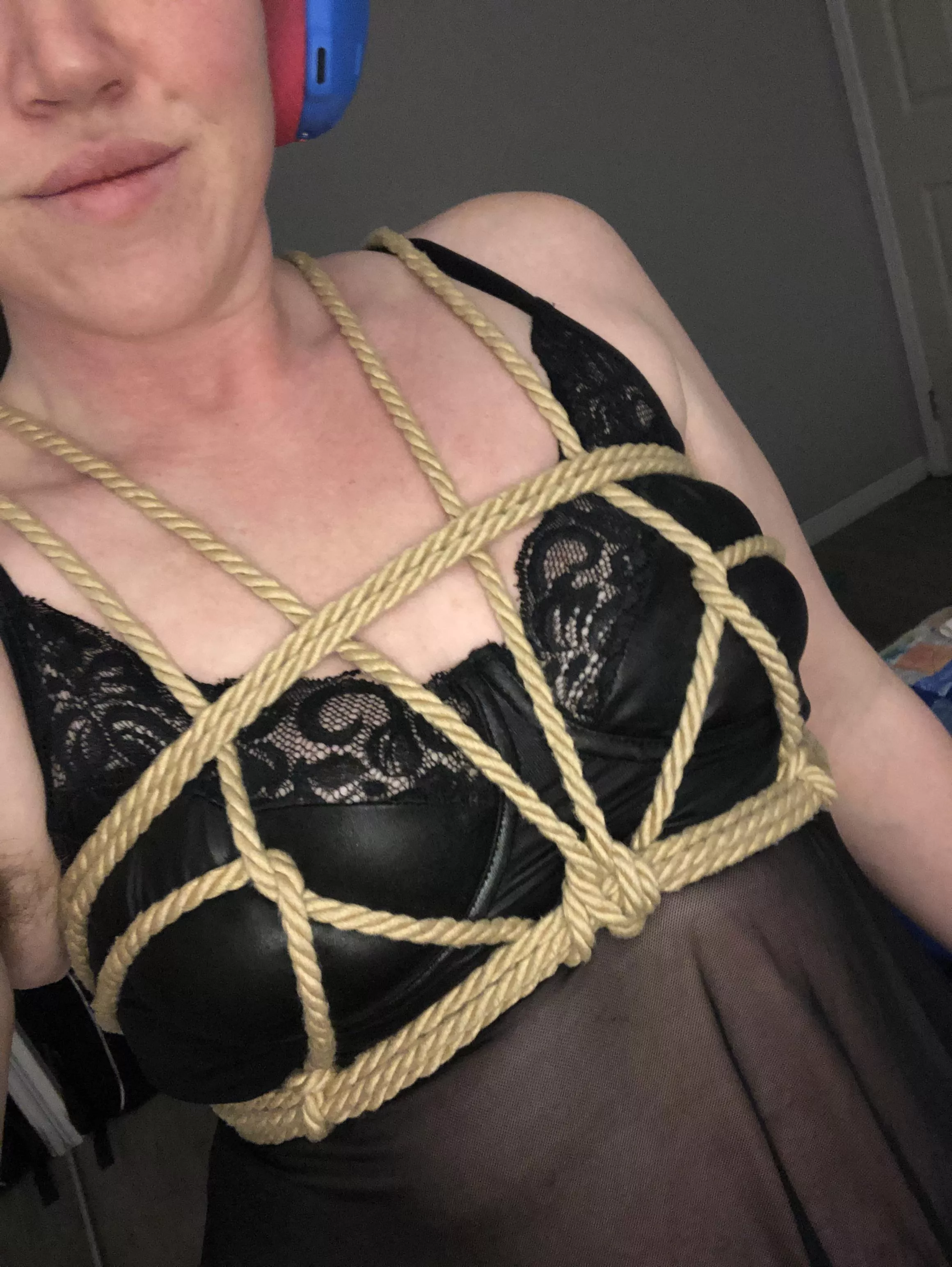 Having fun in lace this evening 😈 posted by ComputerSaysNo-