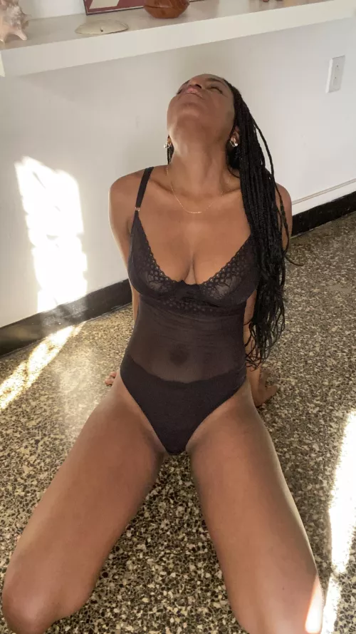 I am feeling extra hot with this black lingerie by KlaudiaPhilipps