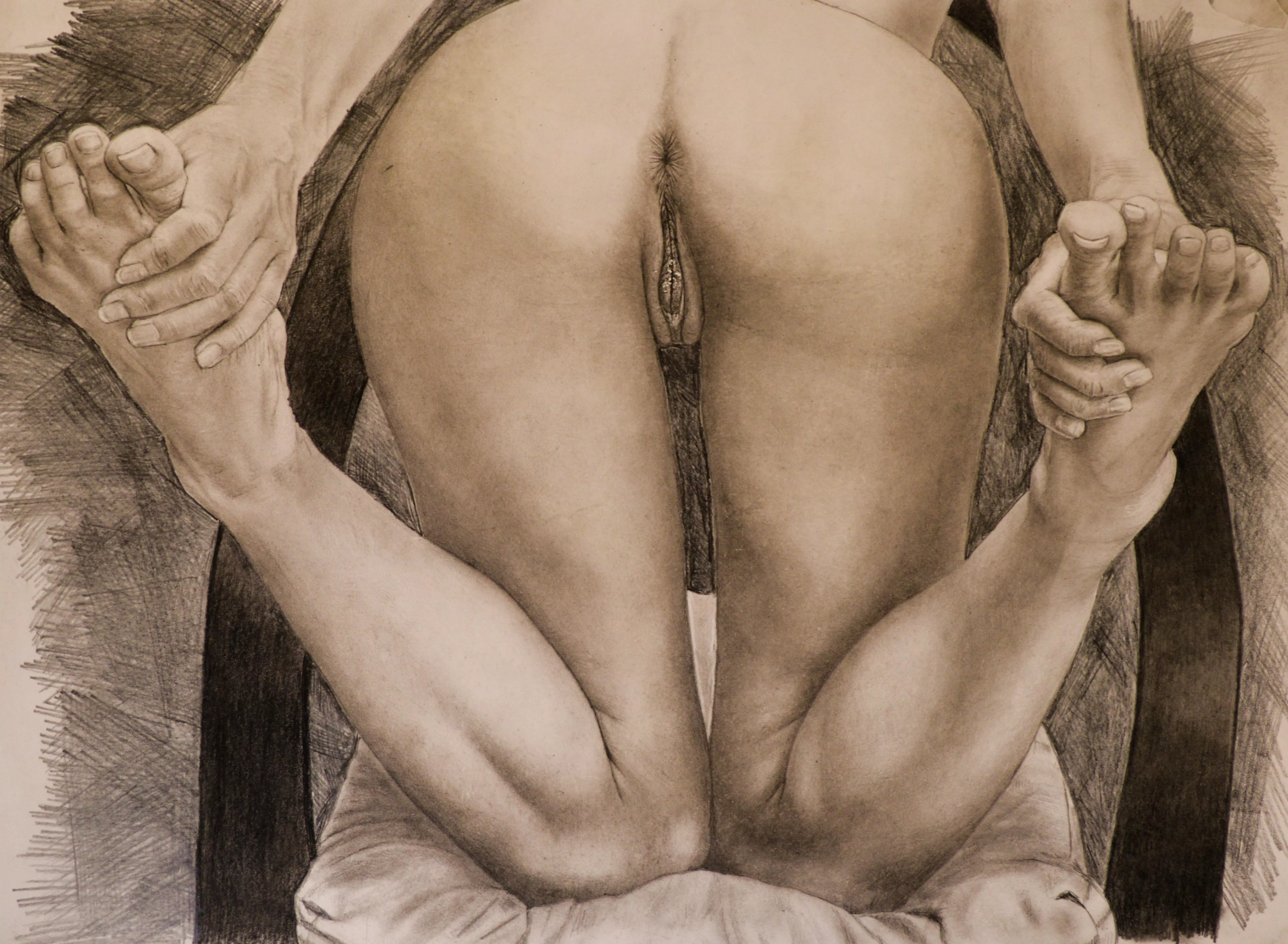 Lights and shadow / graphite pencils in white bristol paper, drawn by me, 2024 /40 hours posted by Reverg69