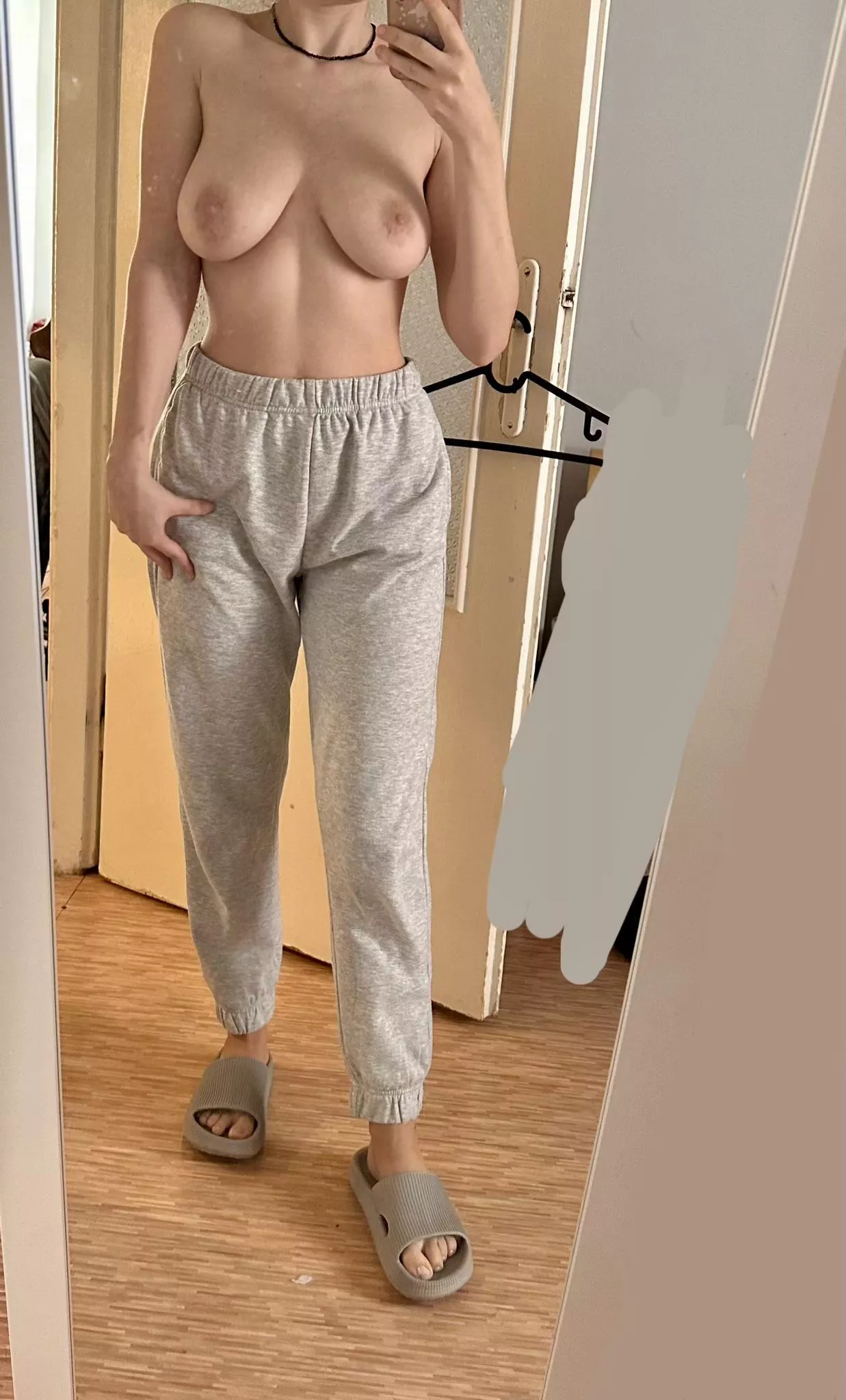 Nothing wrong with spending the day in your sweats – as long as you're topless! [f] posted by Pine4pple_Cru5h