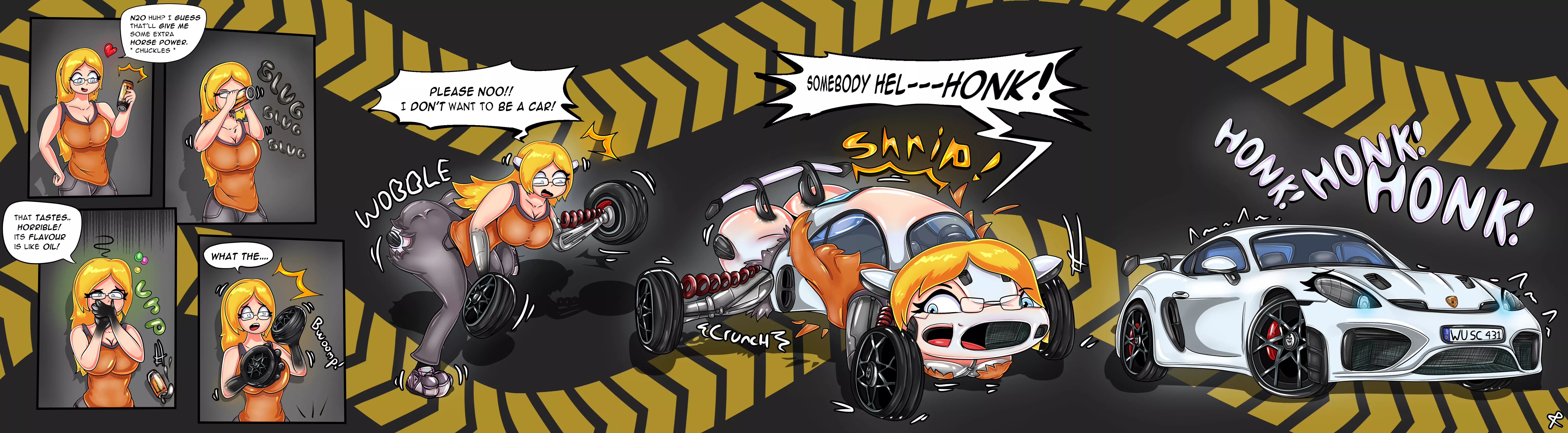 [ProjectPorygon] (f-->car) Monster Energy Nitro- Cosmic Porsche Flavour posted by ProjectPorygon