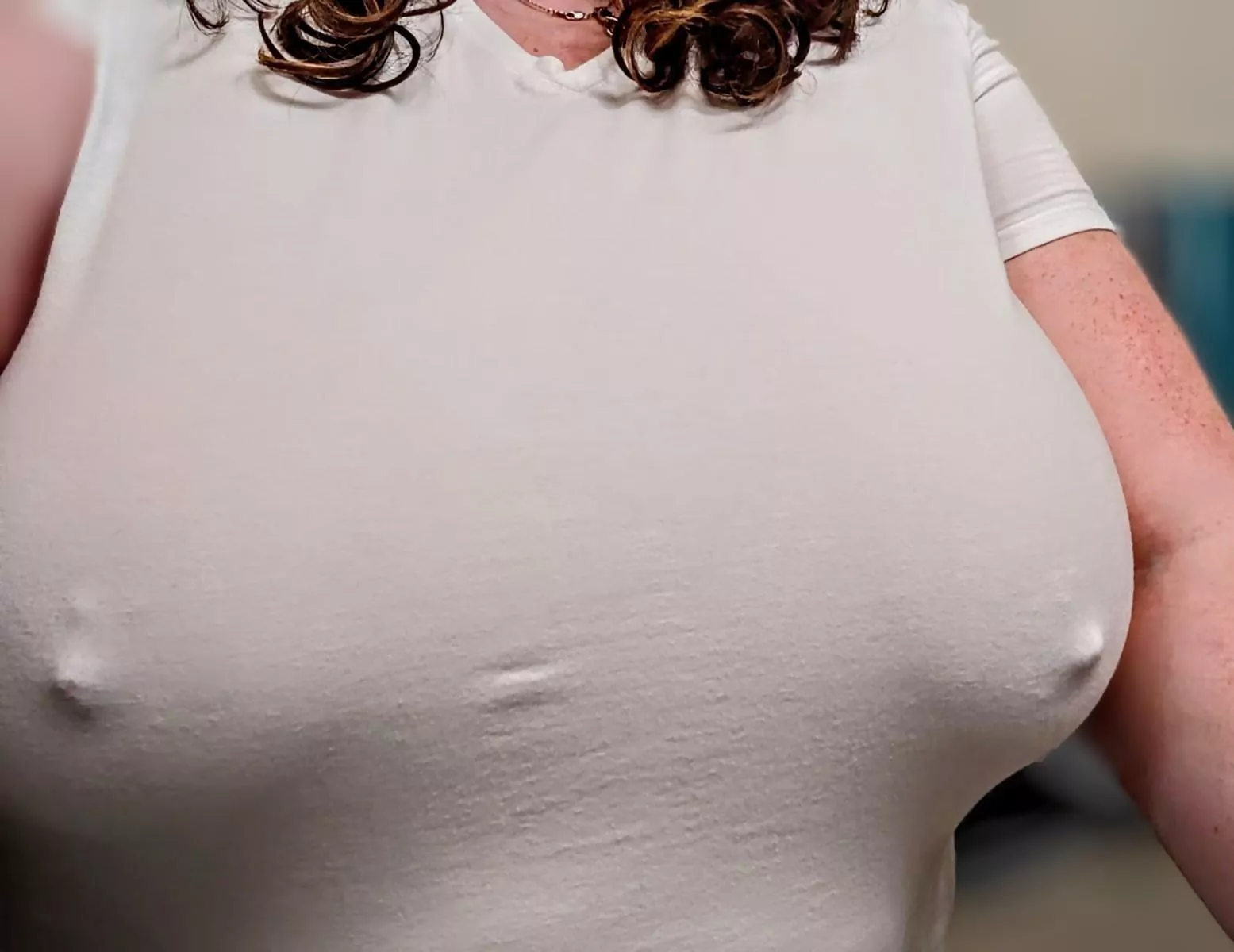 Shirt is tight and that's alright.  posted by SecretlySharingMe