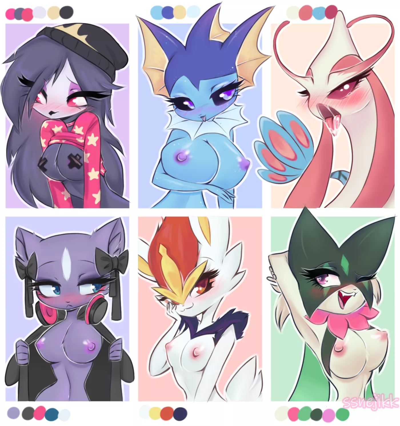 six fanarts (ssnejikk) [F] posted by Fresh-Extension2315