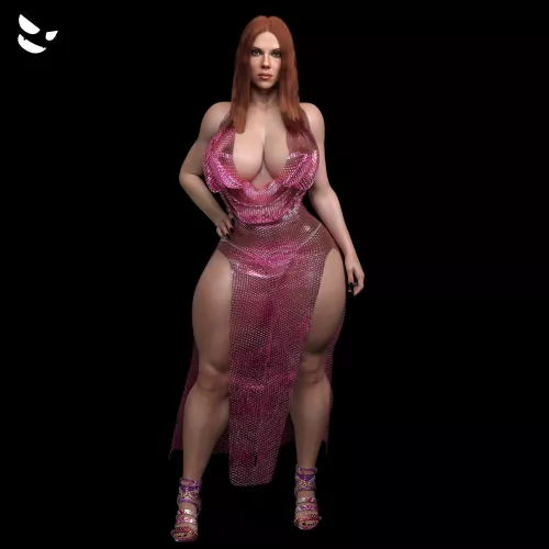 Thiccc Black Widow Clubbing Outfit (Ghost GM) [Marvel]  by Cortxna