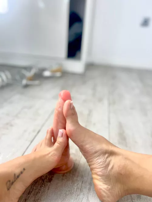 this pretty legs could jerk off your dick too! P.S. My VIP OF is free for 5 more days <3 by PurpleBuzzard