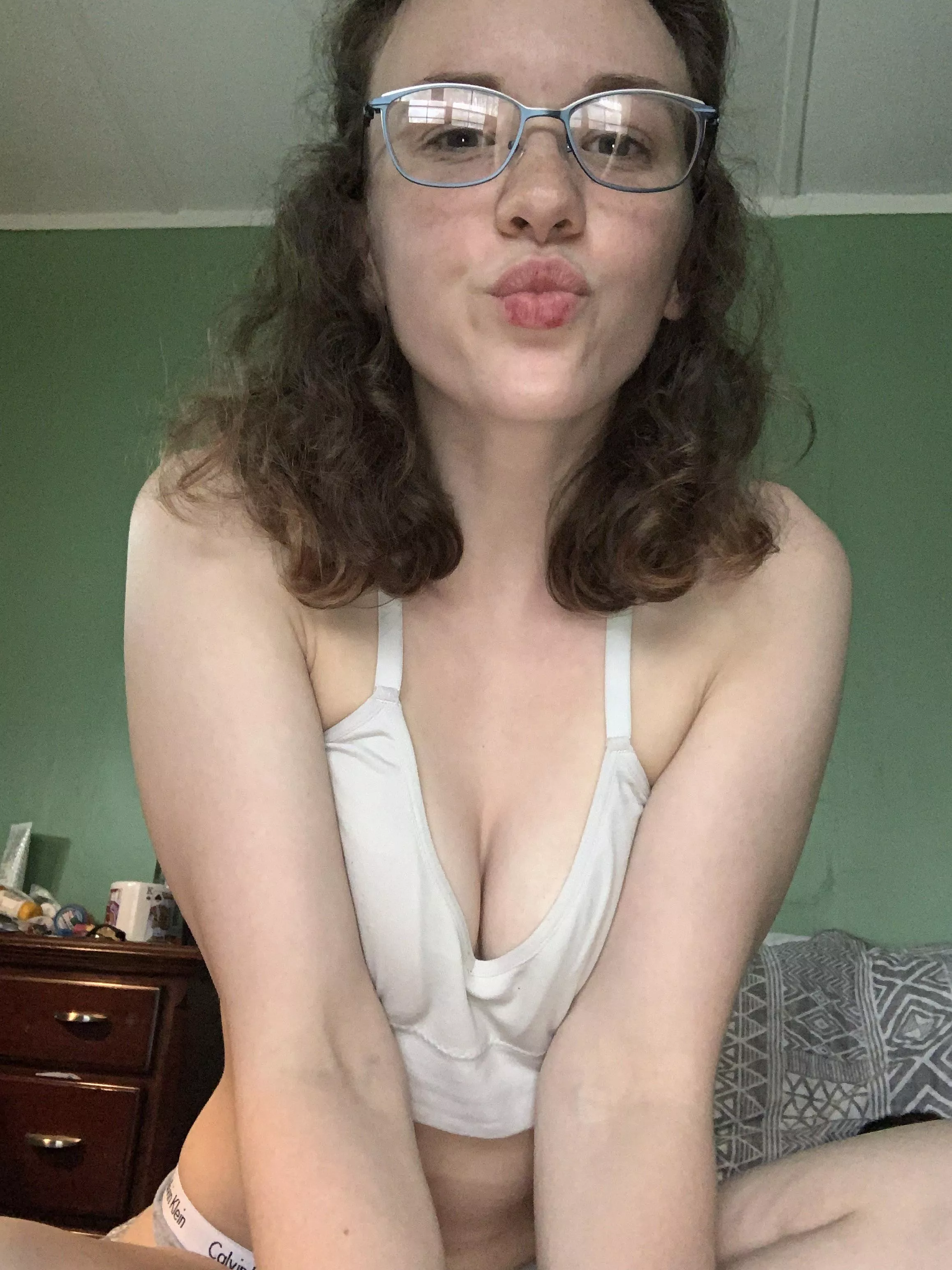 A kiss from a nerdy girl is extra special💋 posted by thebreefontaine