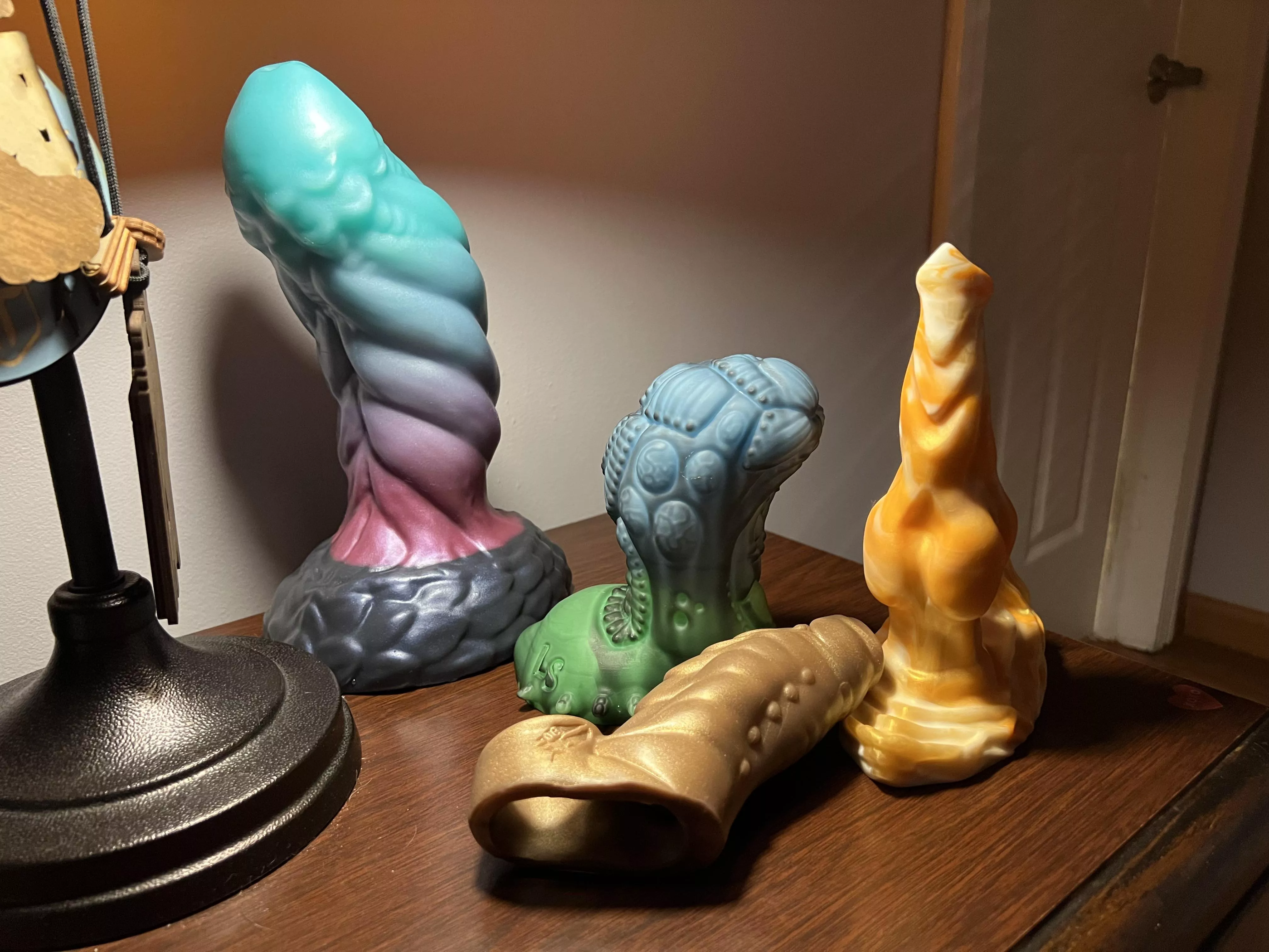 All the dicks I rode tonight (Neotori, Love Smiths, Bad Dragon, TTC) posted by shewhoruns
