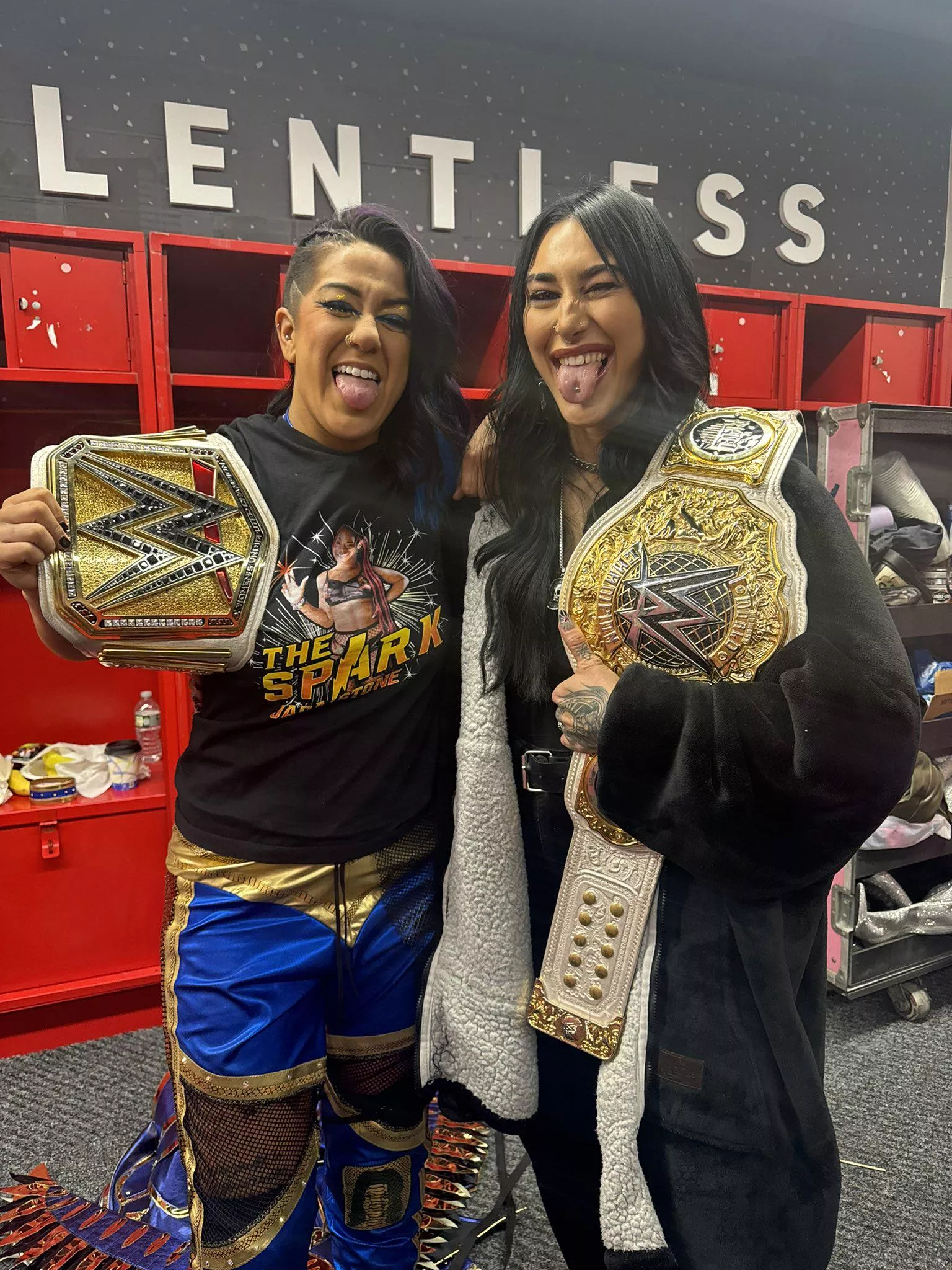 Bayley & Rhea Ripley  posted by HashiSeasin