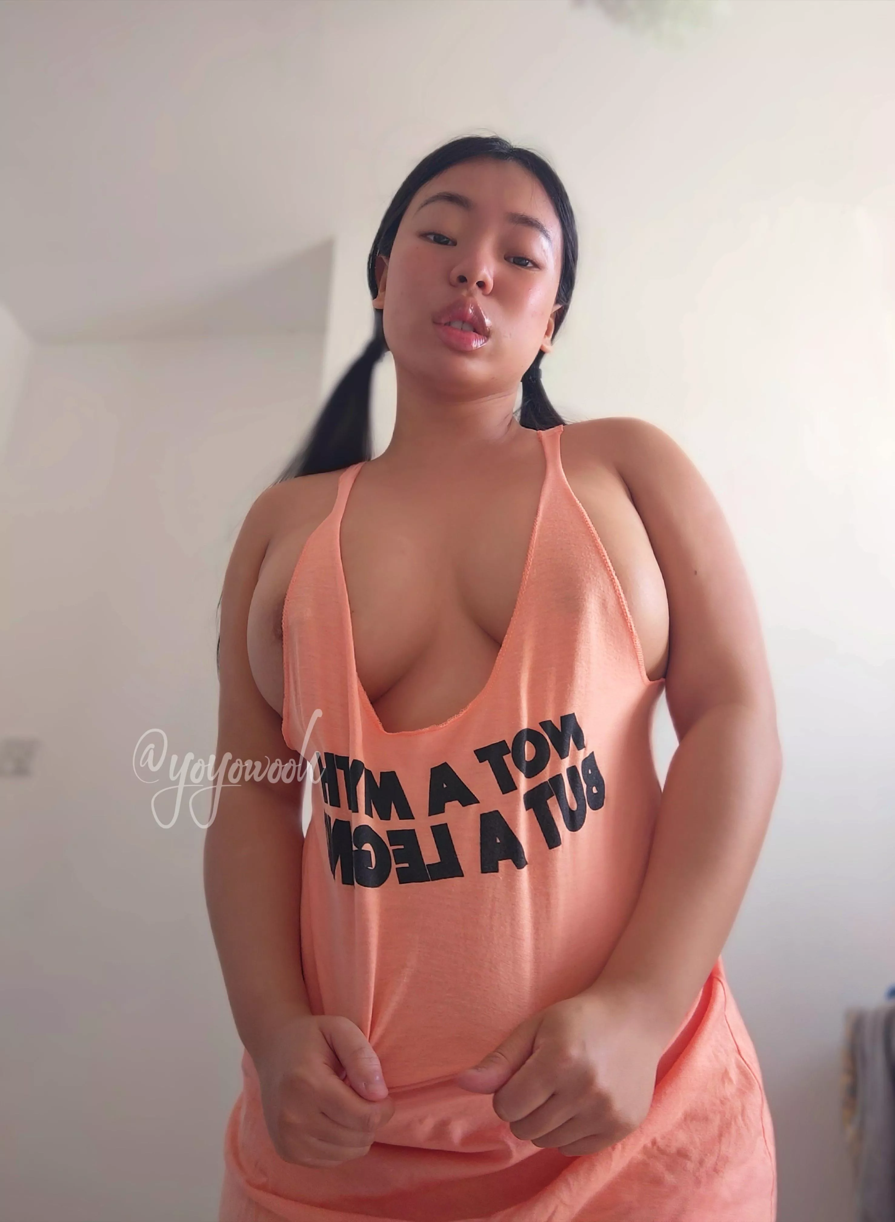 I tied my hair into pig tails so you can pull them. posted by yoyowooh