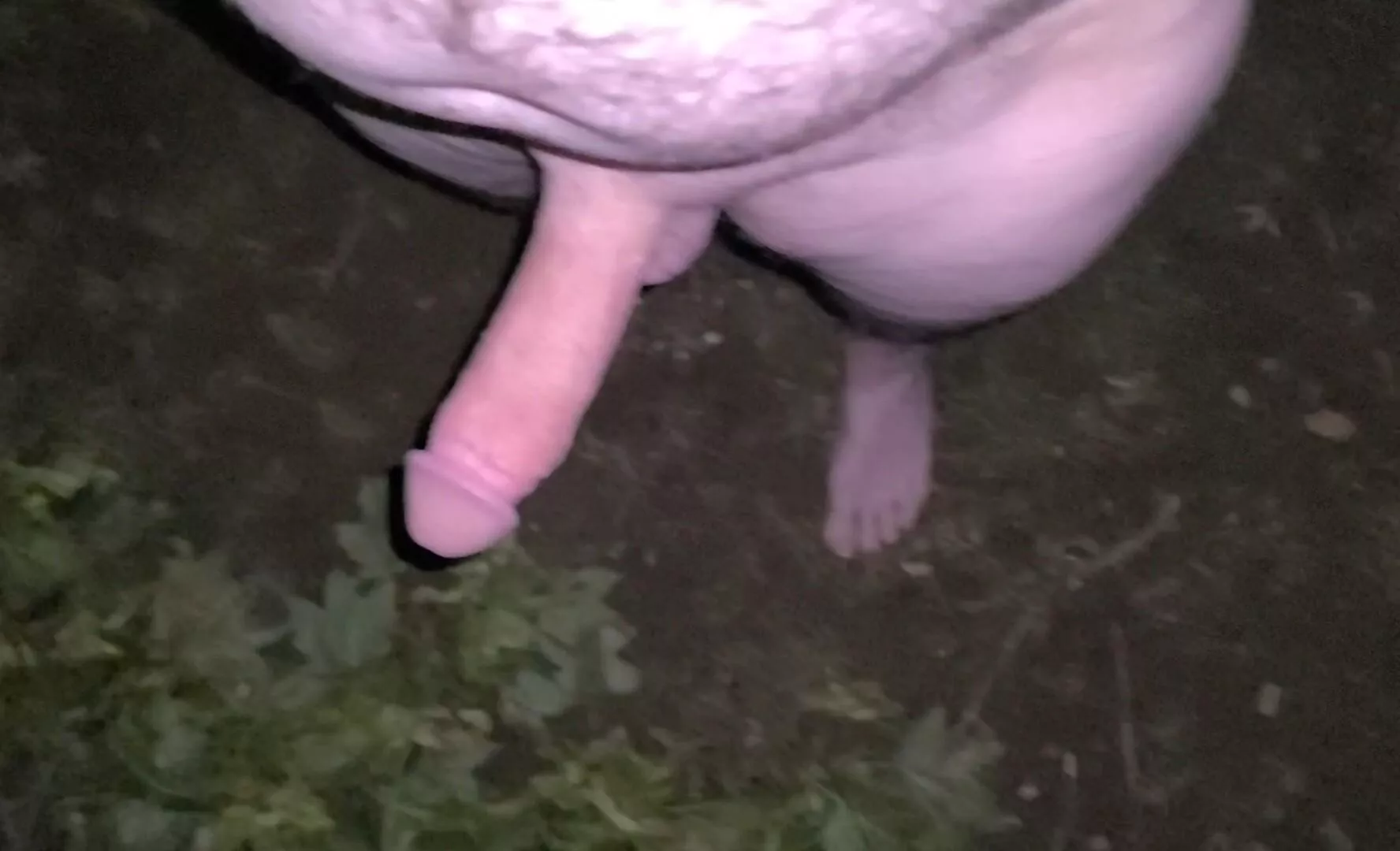 In the park nude, at night.  posted by Way2Damn-extreme1