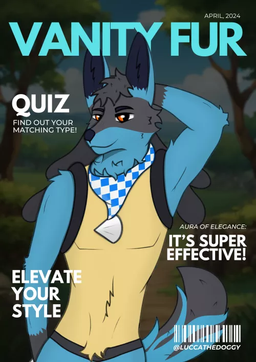 Leo knows how to strike a pose x3 (art by me, LuccaTheDoggy) by LuccaTheDoggy