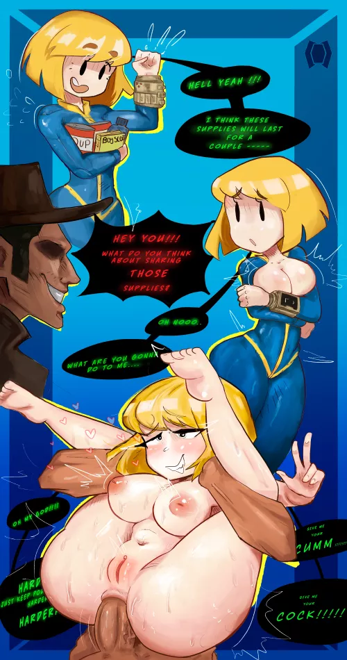 Vault girl knows how to make an exchange [Fallout] (Sinedahh) by Lost-Attention-9739