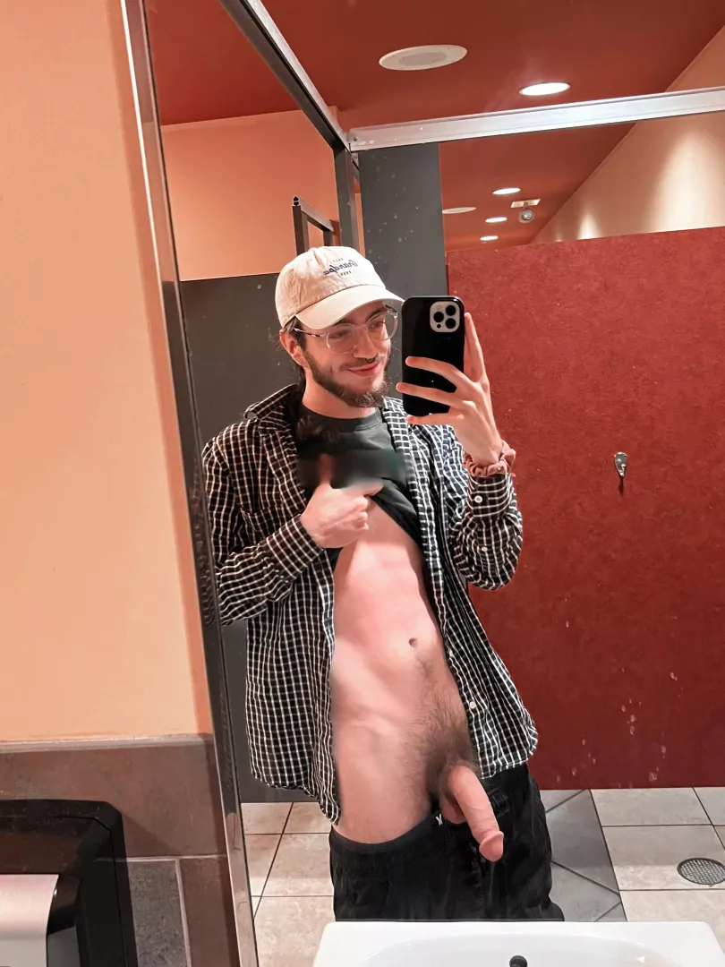 what would you do if you looked over in a public restroom and saw this monster dick?😏👀 by Far_Ad_6094