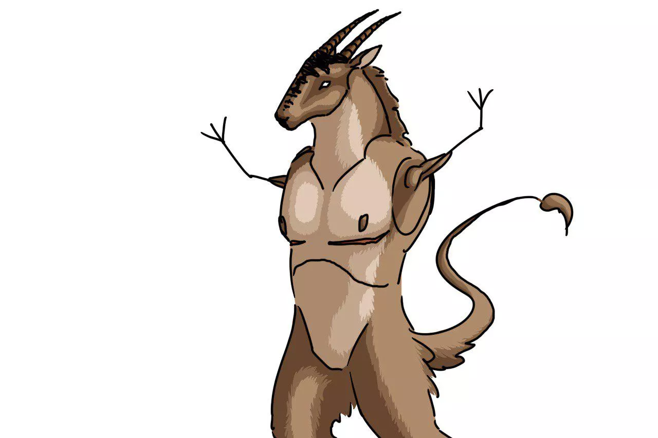 When you don't wanna draw the arms and you just- posted by Noah_the_Sergal_boi