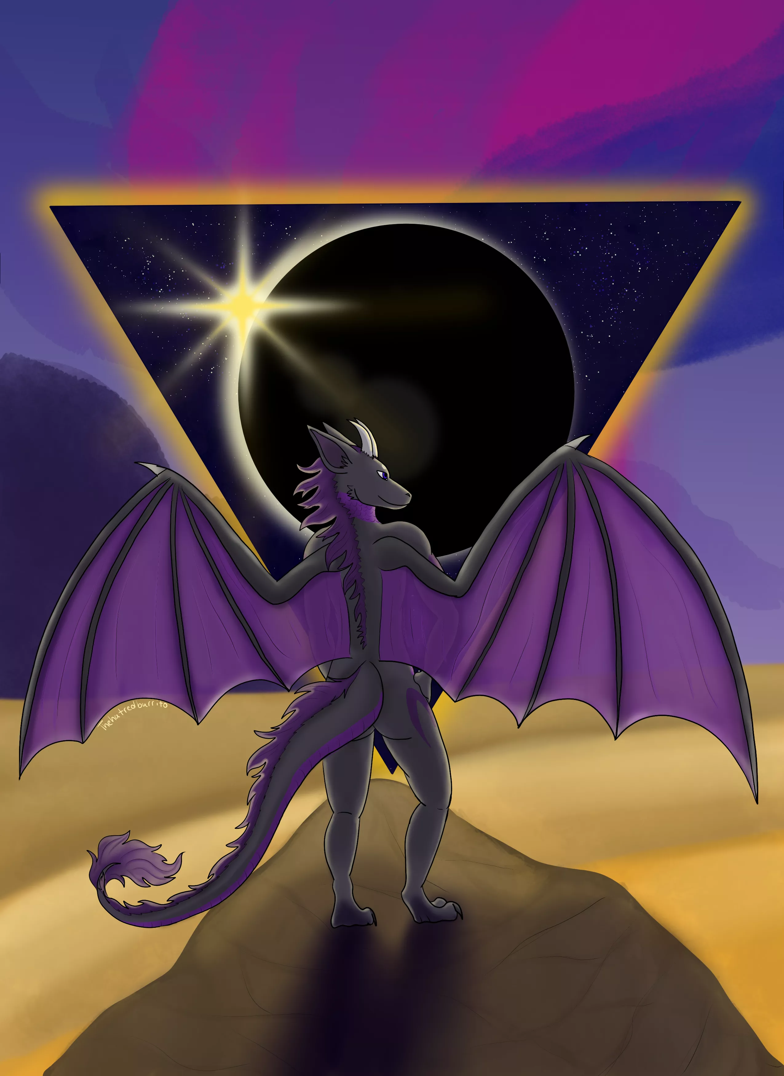 eclipse (art by me thehatredburrito) posted by TheHatredburrito