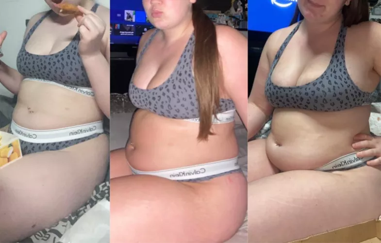 I love how this set is slowly disappearing under my fat🥰 by AbaloneConscious7035