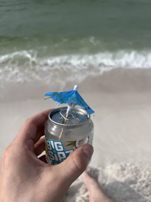 It’s not much, but at age 35 I finally got to have a drink on the beach with a little umbrella in it. Gulf Islands National Seashore, (Pensacola Beach, FL) by sdb00913