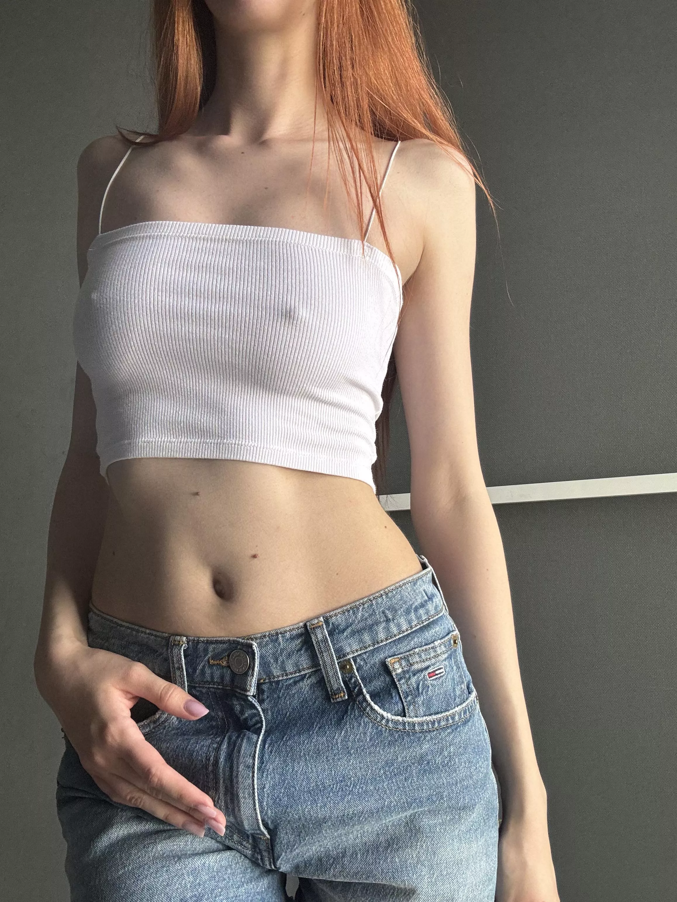 Nothing better than a white croptop on a chilly day posted by long-legzzz