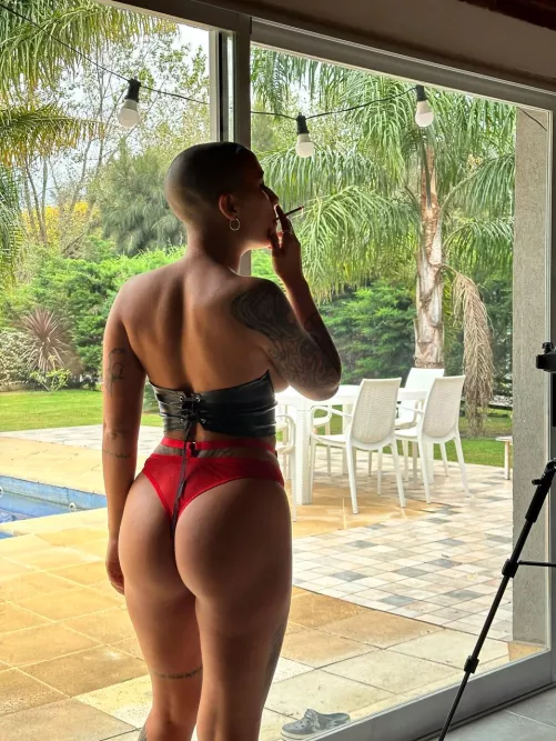 nothing better than spend the cloudy day with a cigarette and just underwear by AkshikA-xoxo