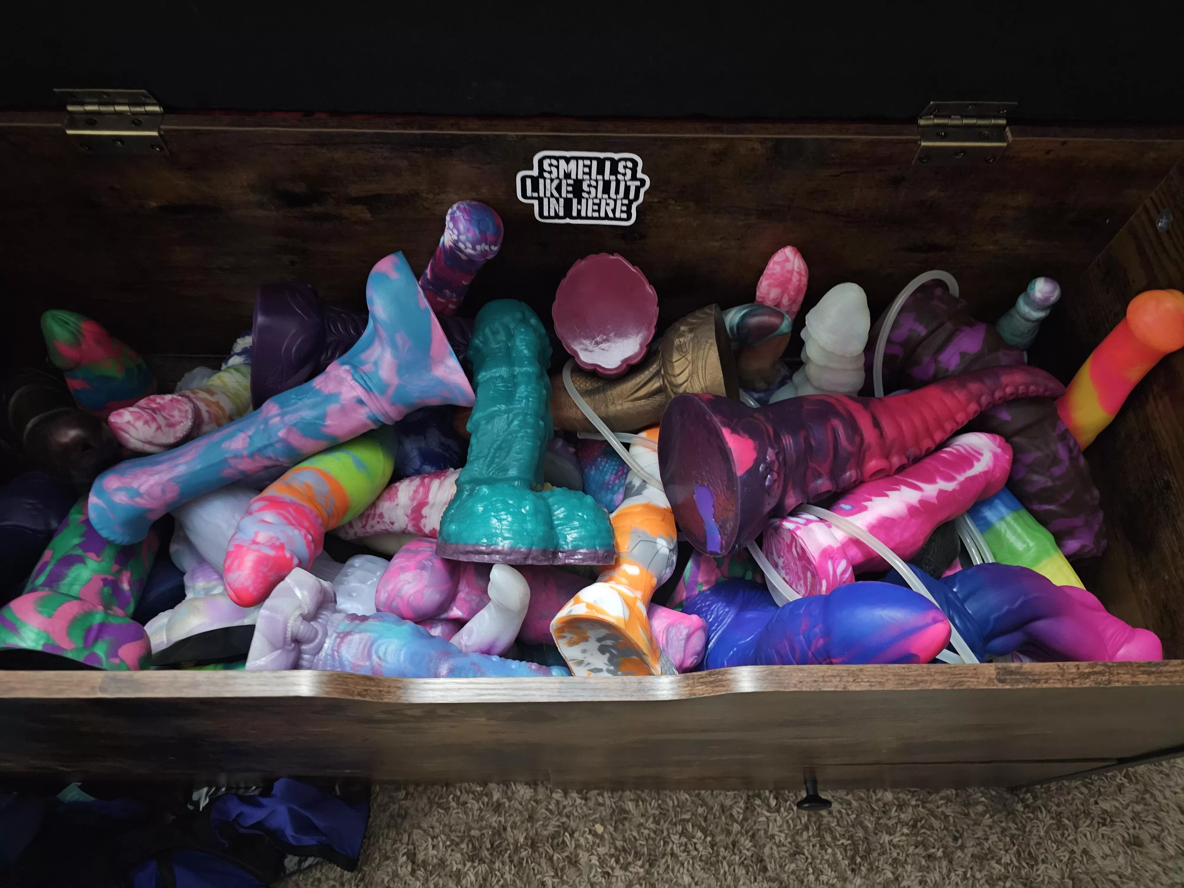 The toy box at the end of the bed posted by chmh7984