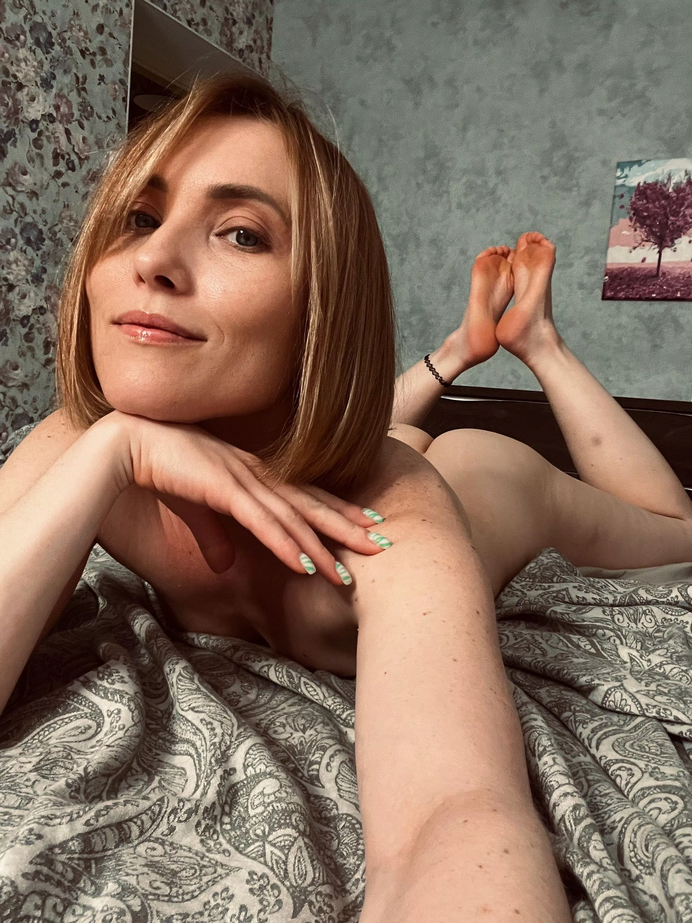 The ultimate relaxation, naked in bed. posted by c1nnamon_bun