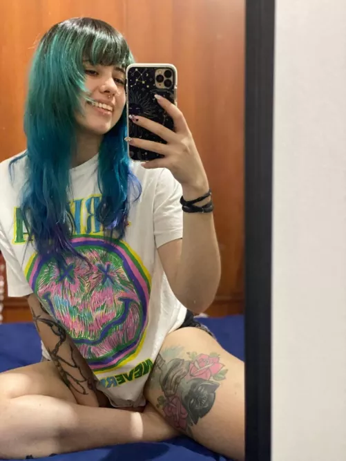 What's better than a Neon Haired Girl w/ Star Wars Tats? by Buttacup41