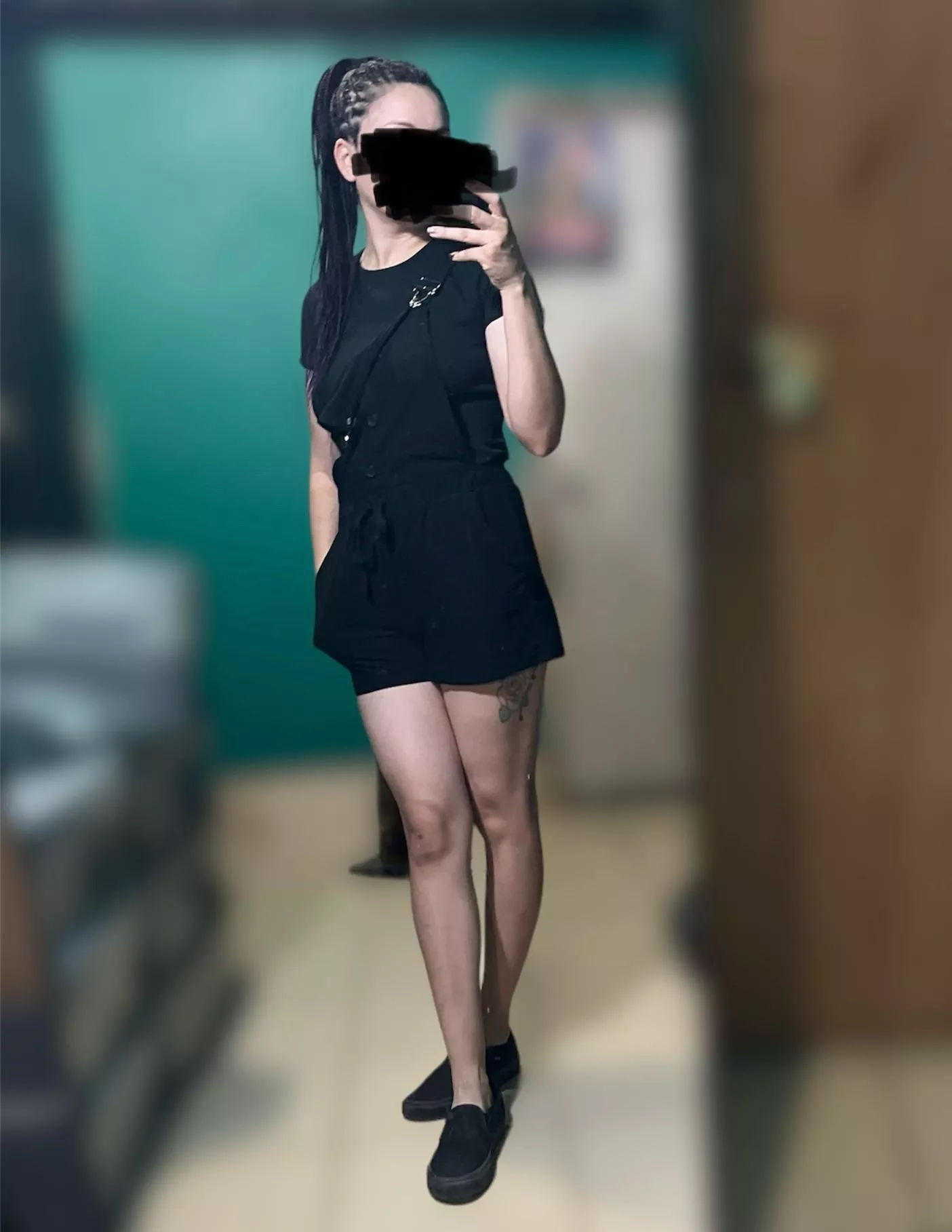 All black today. posted by atasteofevee