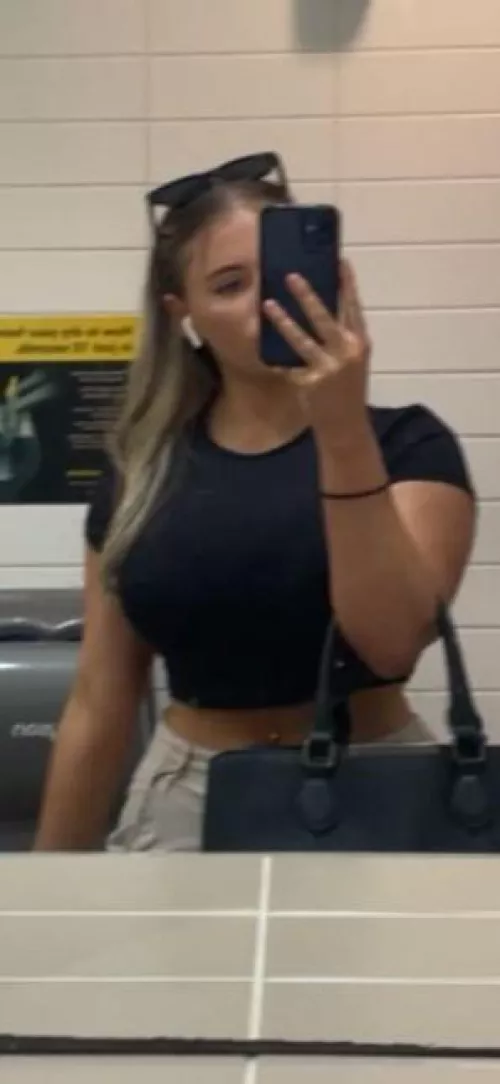 Busty in black  by Electrical_Mobile_37