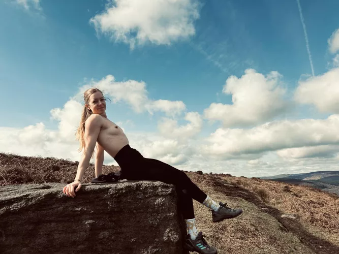 decided to get topless on my hike, some people definitely saw me haha  by rosieposieblue1