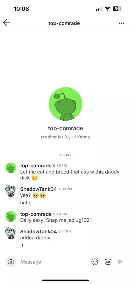 Don’t send with jsplug1321. He screenshots your videos by ShadowTank04