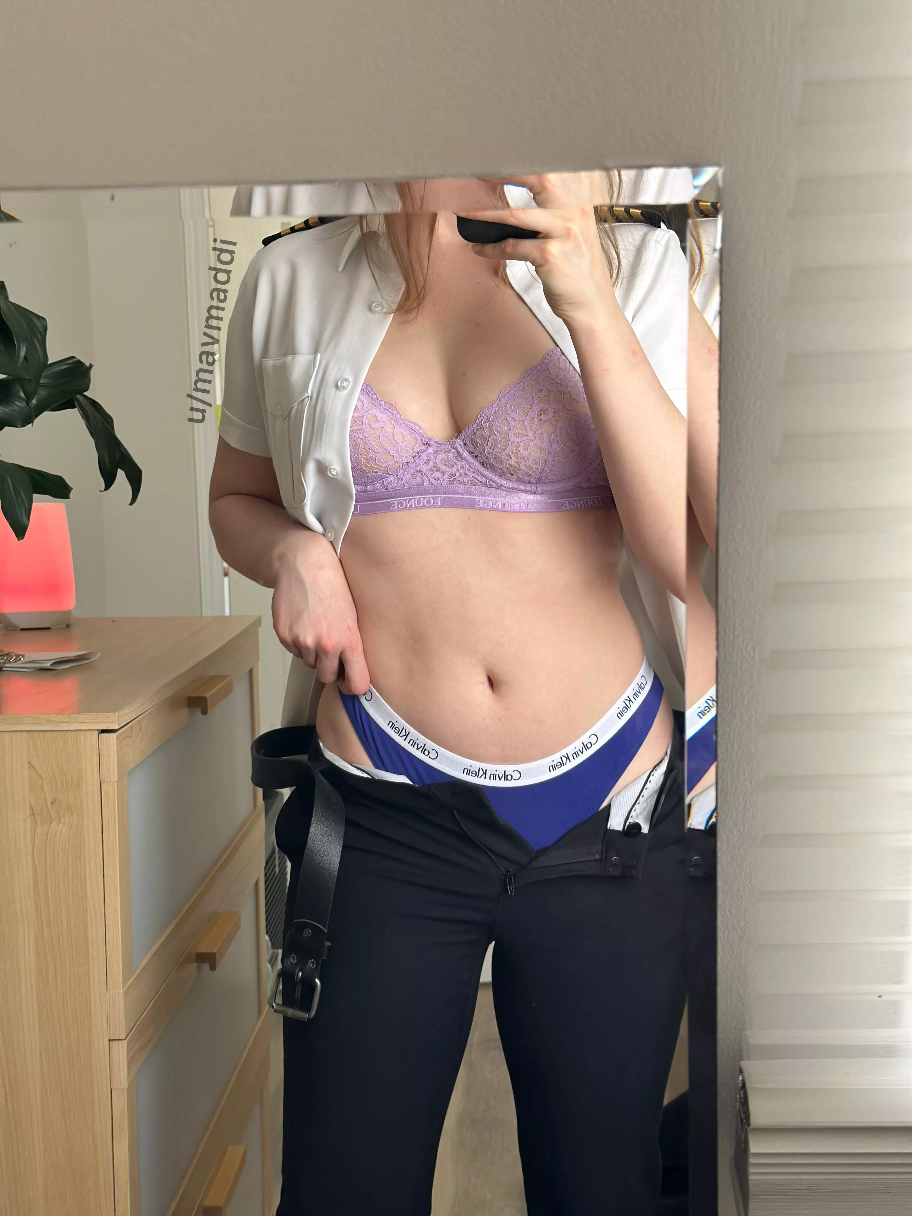 Getting ready for work  posted by MavMaddi