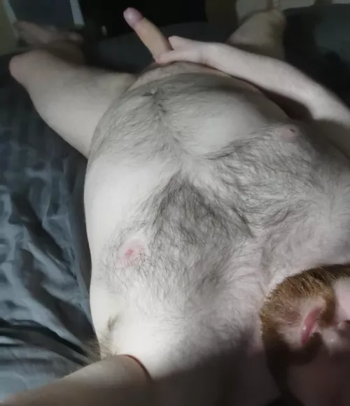 Grab my hairy chest as you ride me by Grizzly-Red-Beard