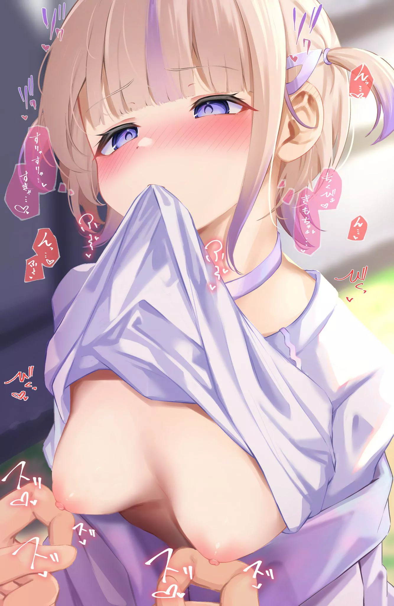 He loves teasing Hajime's nipples.  posted by Pop-Tart-Man