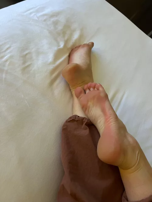 Hotel beds always feel great by InternWithBenefits