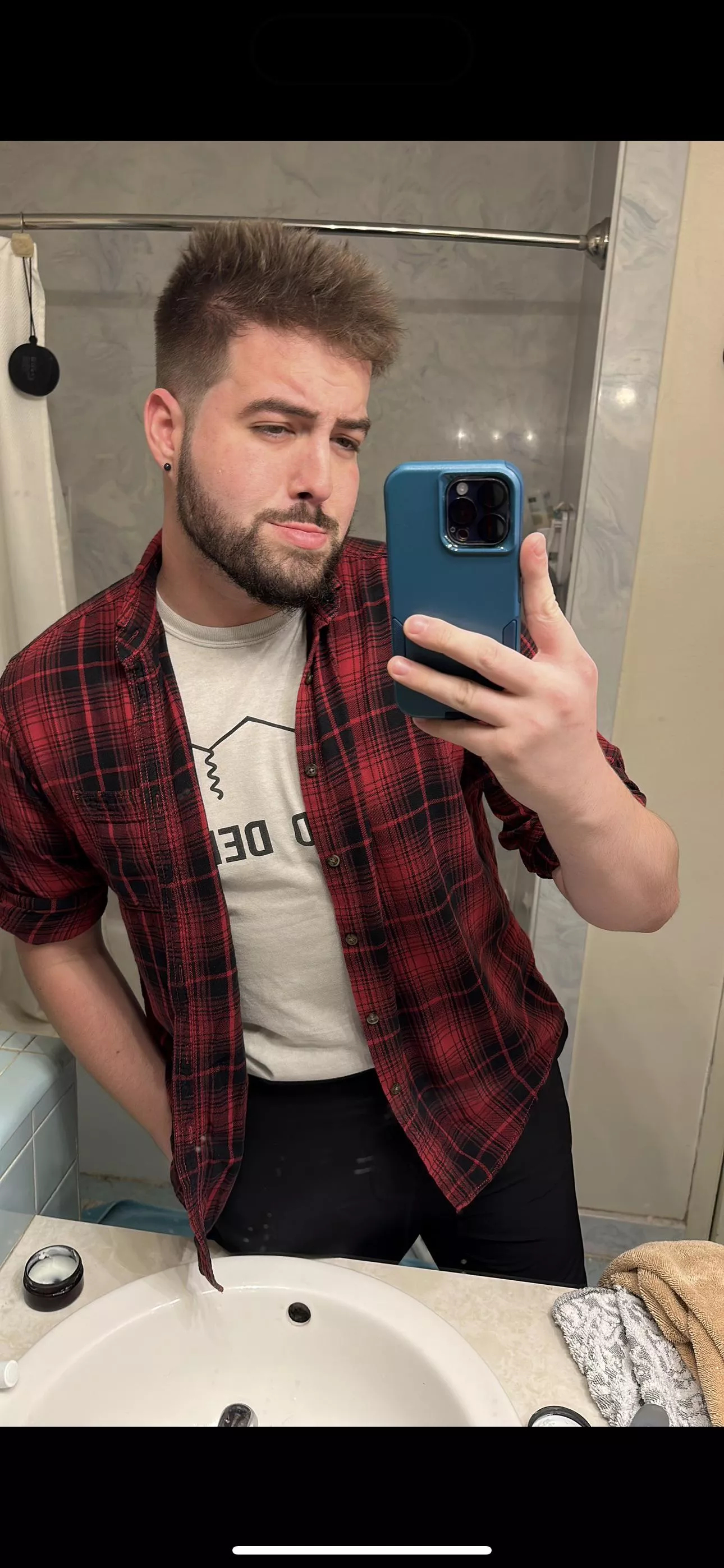 Just trying to smile through it all. posted by Owlowlplank