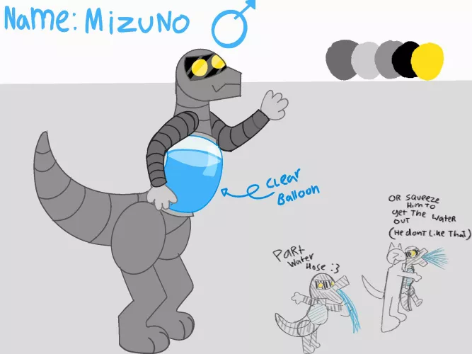 Mizuno the robotic water friend :) by bedrock-player-360