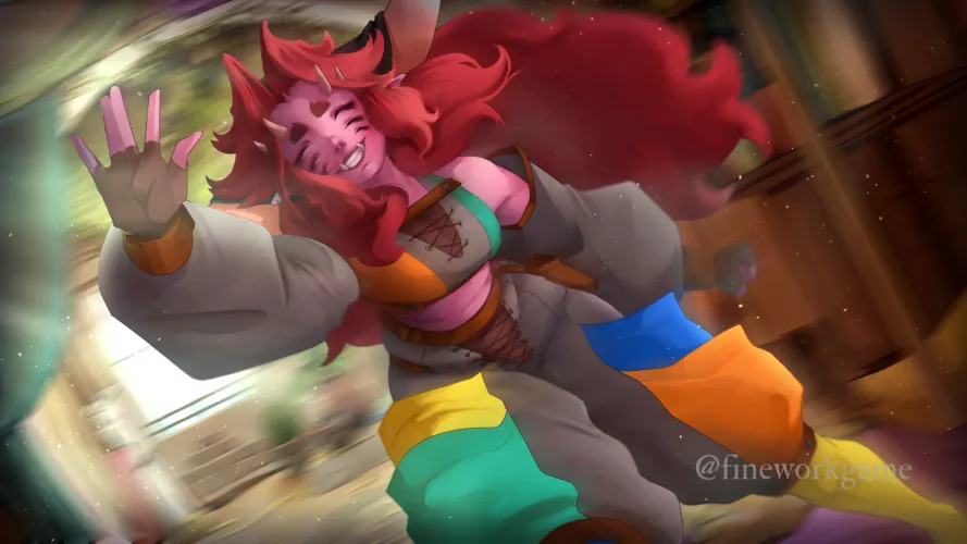 New art of our favorite pink monster, Marr! [OC] by samtethys