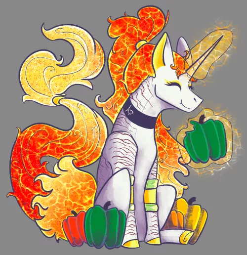 She loves capsicums by FuzzBitWolf95