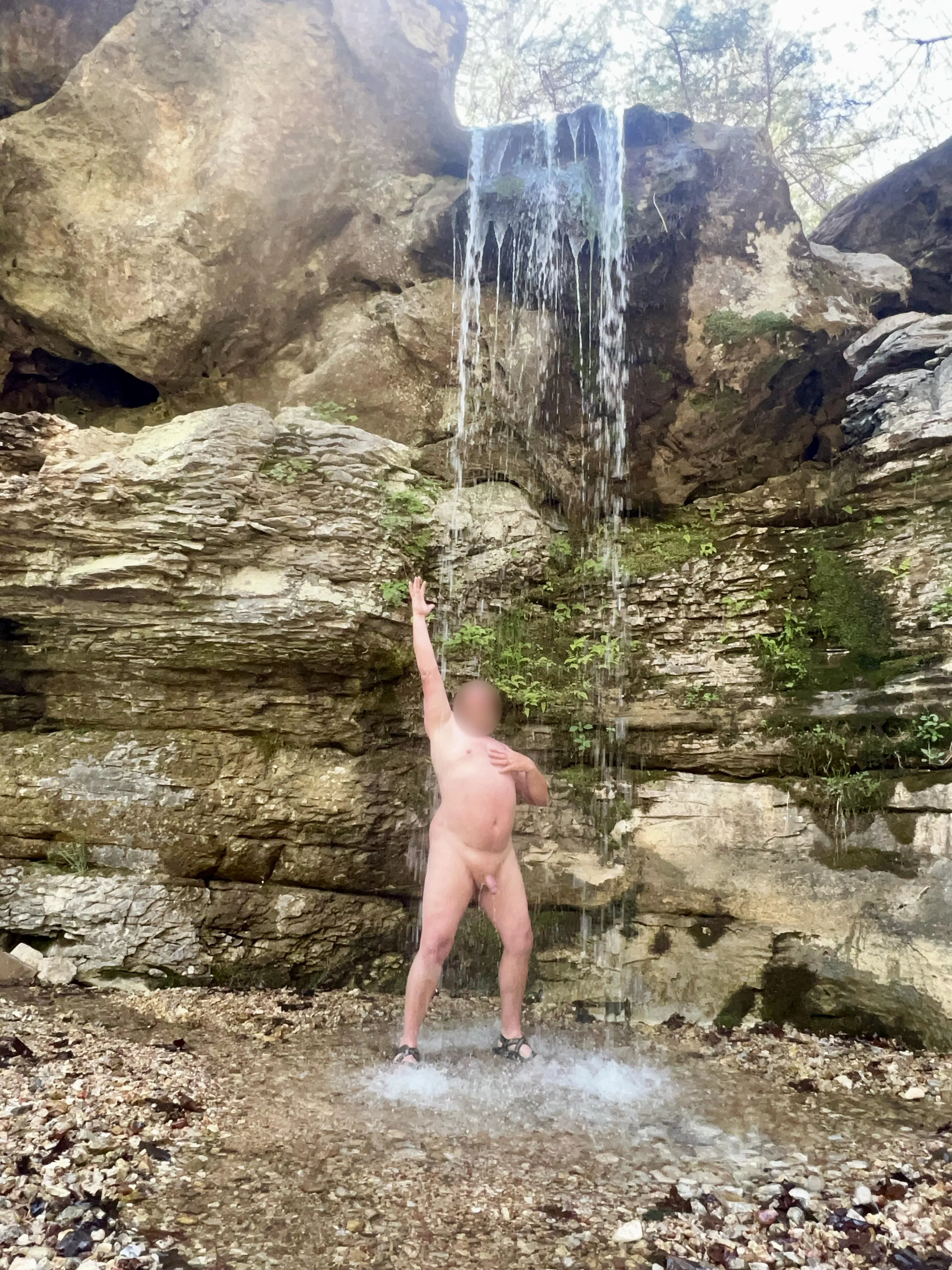 Waterfall shower Wednesday! posted by outdoordon