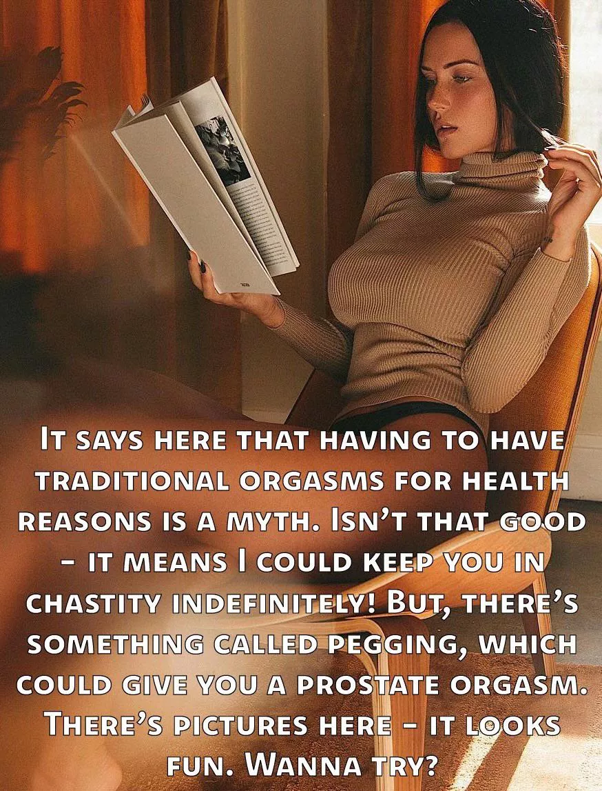 You know that if you cum from pegging, that cage is NEVER coming off… posted by biffa_b_