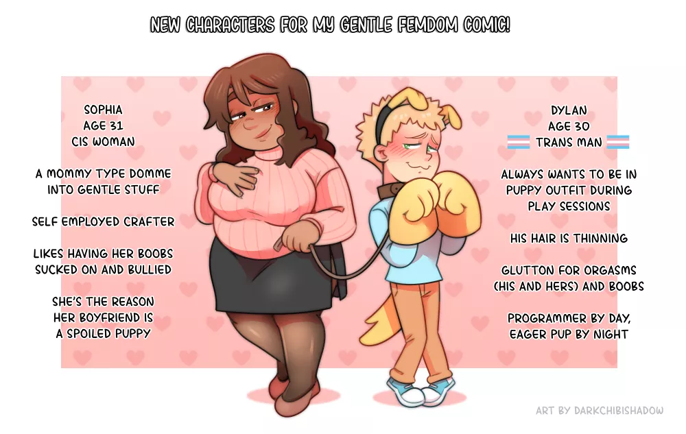 Characters for my new transhet femdom comic! 🤩 by DarkChibiShadow